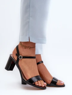 Černé Sandály Na Podpatku model 21657930 - EVENTO