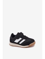 Dětské Sneakersy Sportovní Boty Na Suchý Zip Černé model 21700737 - Boto