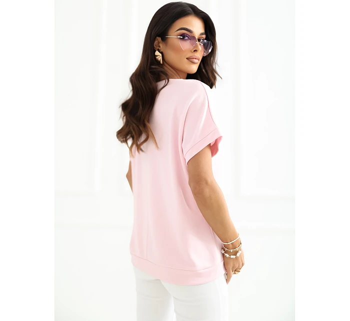 Blúzka RV BZ A1258.00 svetlo ružová