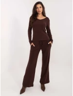 Jumper SM SW A1568.79 tmavohnedý