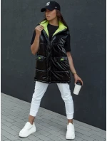 Dámská prošívaná dlouhá vesta černá Dstreet model 21979779 - FashionStreet