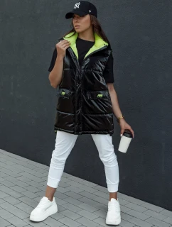 Dámská prošívaná dlouhá vesta černá Dstreet model 21979779 - FashionStreet