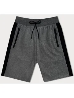 Tmavosivé pánske športové kraťasy (8K281-5)