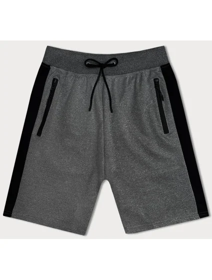 Tmavosivé pánske športové kraťasy (8K281-5)
