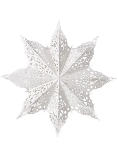 PAPIEROVÁ DEKORÁCIA SNOWflAKE 64 CM WHITE DELUXE detské