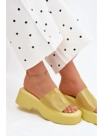 Dámské sandály s páskem Žluté model 22107247 - Boto