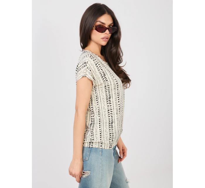 Tričko D12110M02646F light beige Tričko D12110M02646F light beige