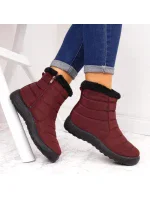 Dámske nepremokavé snehové topánky 9SN26-1467 EVE181C Burgundy - NOVINKY