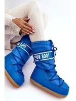 Dámské vysoké boty do sněhu modré model 20976125 - SWEET SHOES