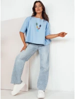Dámska blúzka oversize BULS modrá FashionStreet RY2506