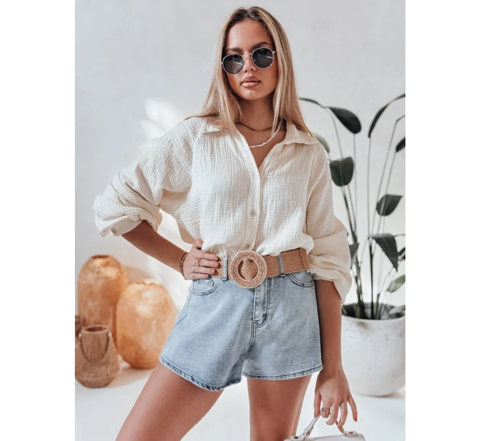 Dámske džínsové šortky HOT LIGHT blue Dstreet SY0467 Dámske džínsové šortky HOT LIGHT blue Dstreet SY0467