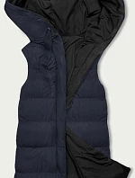 Dámske obojstranné tričko bez rukávov Navy Black (V723)