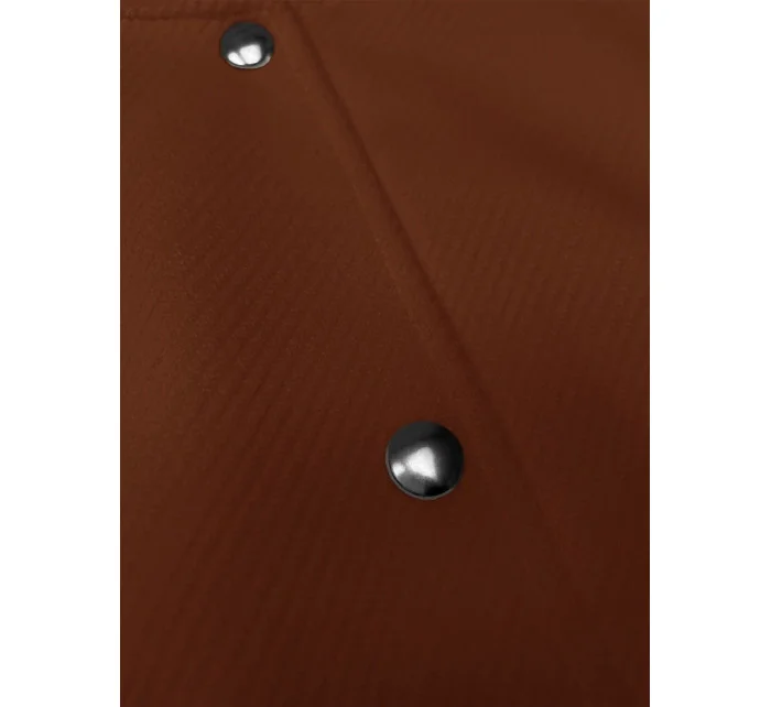 Hnědá vlněná bunda typu "bomber" model 19742930 - MADE IN ITALY