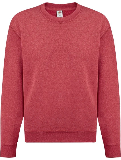 Fruit of the Loom Classic Kids Set-In Sweat Detská mikina 16.2041 vintage heather red Fruit of the Loom Classic Kids Set-In Sweat Detská mikina 16.2041 vintage heather red