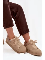 Dámské tenisky s teplou podšívkou Béžové Cyrissa