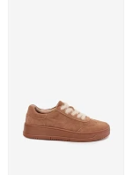 Semišové tenisky s šněrováním  Camel model 22355641 - Kobbo