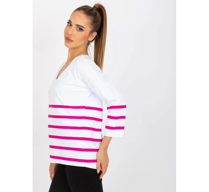 Blúzka RV BZ 8008.63 biela a ružová
