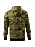 Pánska mikina na zips Camo camouflage green