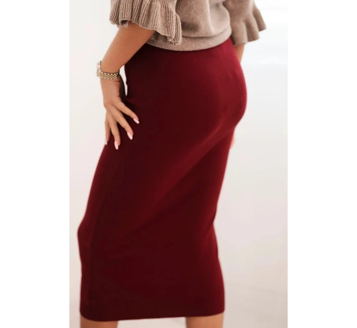 Dámská sukně model 21954787 bordó - Kesi