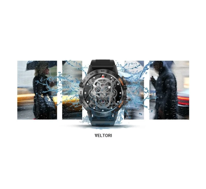 VELTORI VT120-1 Smartwatch Čierny silikónový remienok