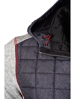 JN Pánská pletená hybridní bunda 02.0 grey melange/anthracite melange model 22489606 - Daiber JN Pánská pletená hybridní bunda 02.0 grey melange/anthracite melange model 22489606 - Daiber