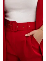Elegantná súprava saka a nohavíc červená