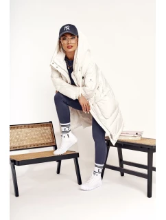 Damskie Wysokie Trampki Na Dużej Podeszwie BIG STAR FF274241 Białe