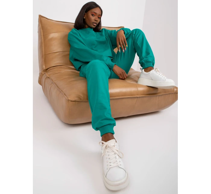 Teplákové kalhoty AP DR A 003 tmavě zelené