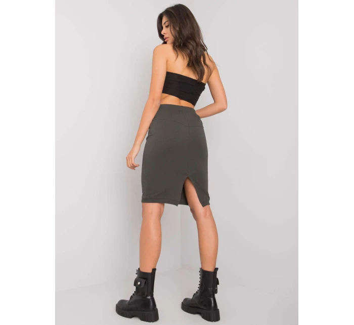Sukně RV SD tmavá khaki model 17292571 - FPrice Sukně RV SD tmavá khaki model 17292571 - FPrice