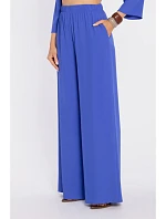 kalhoty s pasem a bočními kapsami modré model 22040559 - Moe