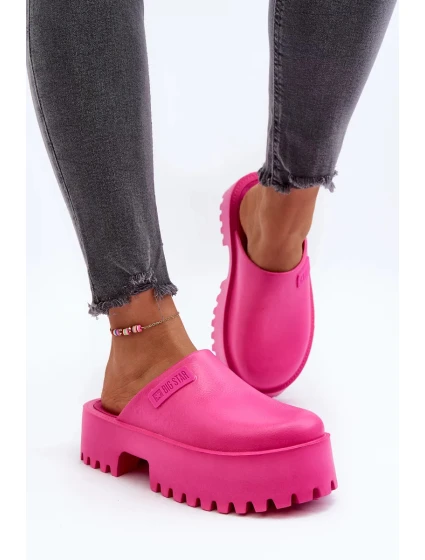 Dámské žabky na masivní podrážce Big Star model 20434757 Fuchsia - Big Star Shoes Dámské žabky na masivní podrážce Big Star model 20434757 Fuchsia - Big Star Shoes