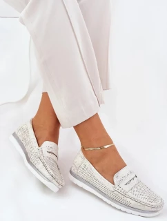 Dámske mokasíny z ekokože Bralithia - zlaté