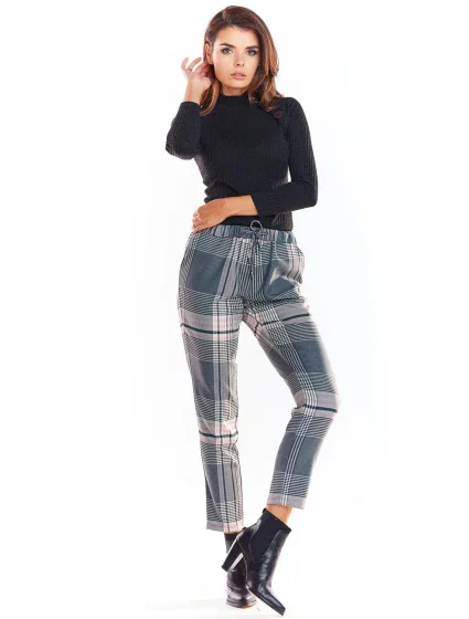 Dámské kalhoty model 18575058 Šedá mix - awama