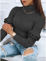 Dámský svetr tmavě šedý Dstreet model 21964216 - FashionStreet