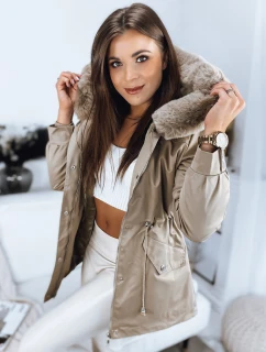 Dámská bunda MEGI beige Dstreet TY3304