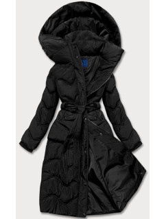 Rozšírená čierna dámska bunda (AG2-J81)