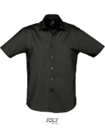 SOL'S Broadway Elastická košile s krátkým rukávem 25.7030 black