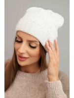 Fleecová čepice Marta K231 ecru