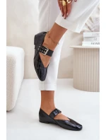 Lakované Baletky S Páskem Černé model 21670980 - Boto