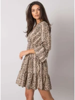 Šaty DHJ SK 8777B 1.11P čierna a béžová Šaty DHJ SK 8777B 1.11P čierna a béžová