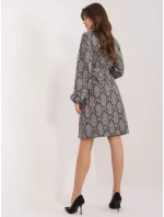 Šaty LK SK 509526 1.06 šedá čierna Šaty LK SK 509526 1.06 šedá čierna