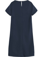 Tmavo modré trapézové šaty (435ART)