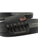 Pánske športové žabky R10 Slide pohodlné čierne papuče Rider