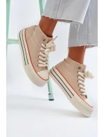 Dámské tenisky na platformě béžové model 21652307 - Boto Dámské tenisky na platformě béžové model 21652307 - Boto