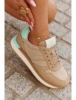 Dámské Semišové Tenisky Big Star model 21693008 HIPOLY SYSTEM Tmavě béžové - Big Star Shoes Dámské Semišové Tenisky Big Star model 21693008 HIPOLY SYSTEM Tmavě béžové - Big Star Shoes