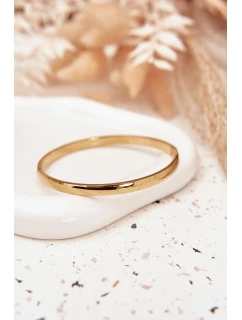 Hladký náramek z chirurgické oceli zlatý