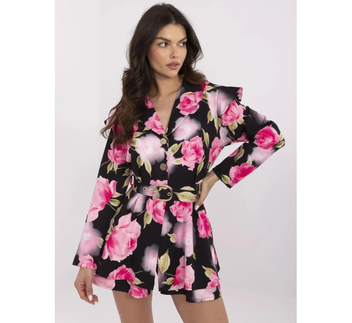 DHJ KO 20615 2.60 čierno-ružový overal