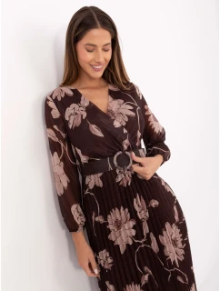 Sukienka IT SK model 21488843 brązowy - FPrice