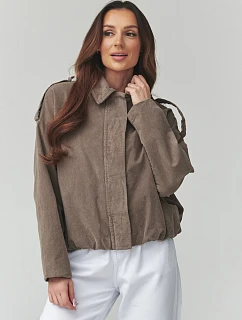 teplá šnúrová bunda model 225690 Makadamia