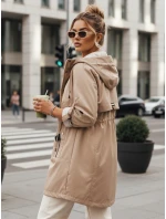 Dámská přechodná bunda parka béžová Dstreet model 21975190 - FashionStreet